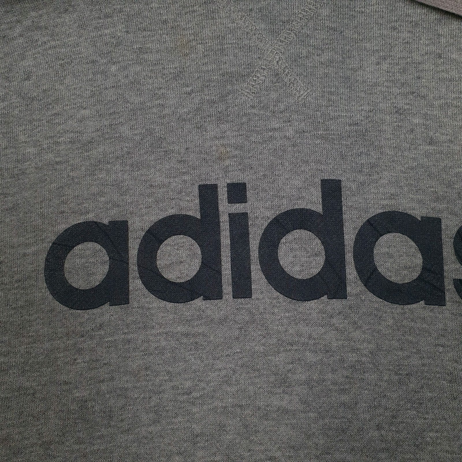 Mens Grey Adidas  Hoodie Jumper