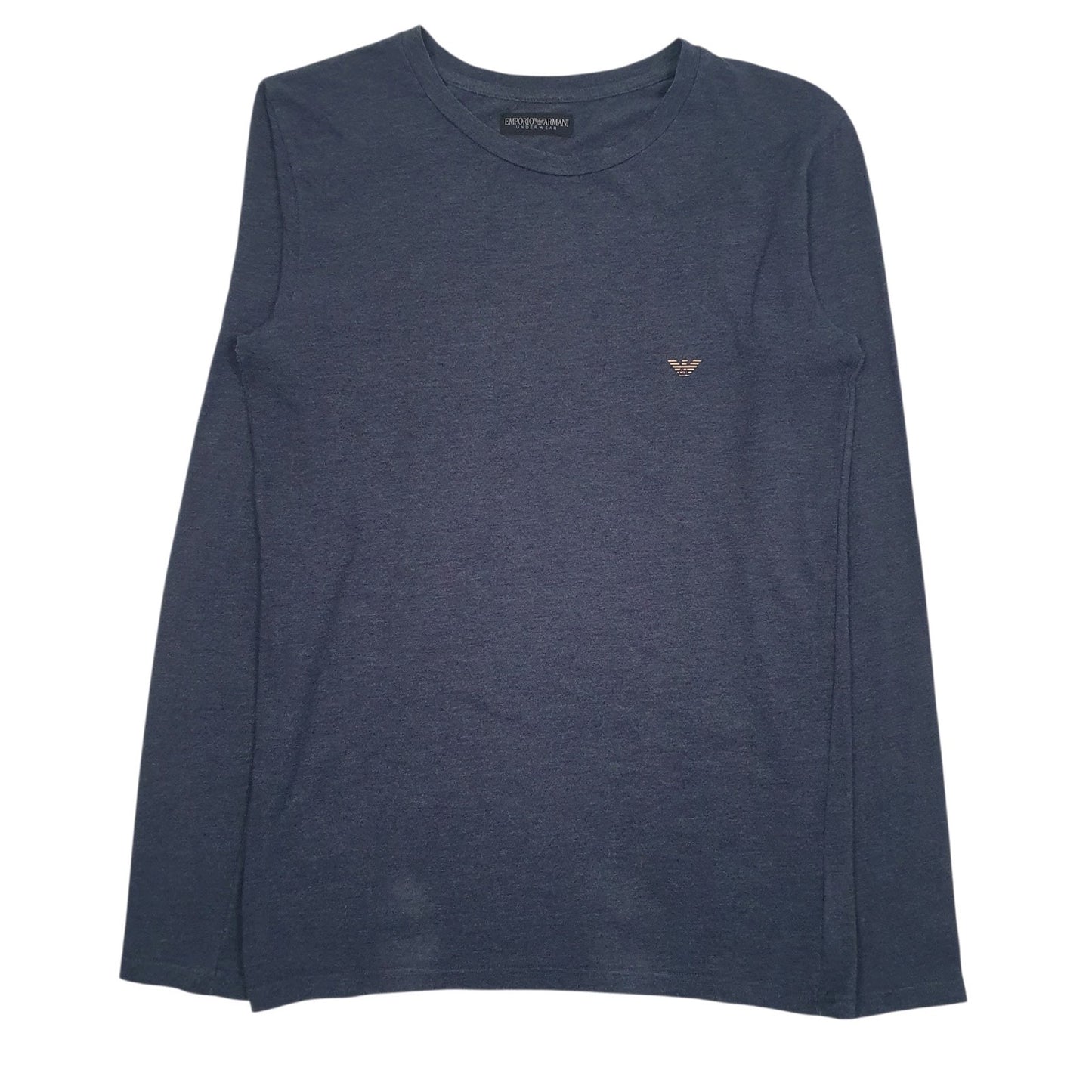 Mens Blue Emporio Armani  Long Sleeve T Shirt