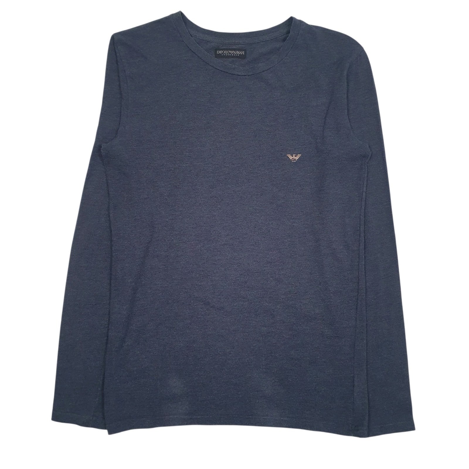 Mens Blue Emporio Armani  Long Sleeve T Shirt