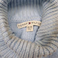 Womens Blue Tommy Hilfiger Knit Turtle Neck Jumper