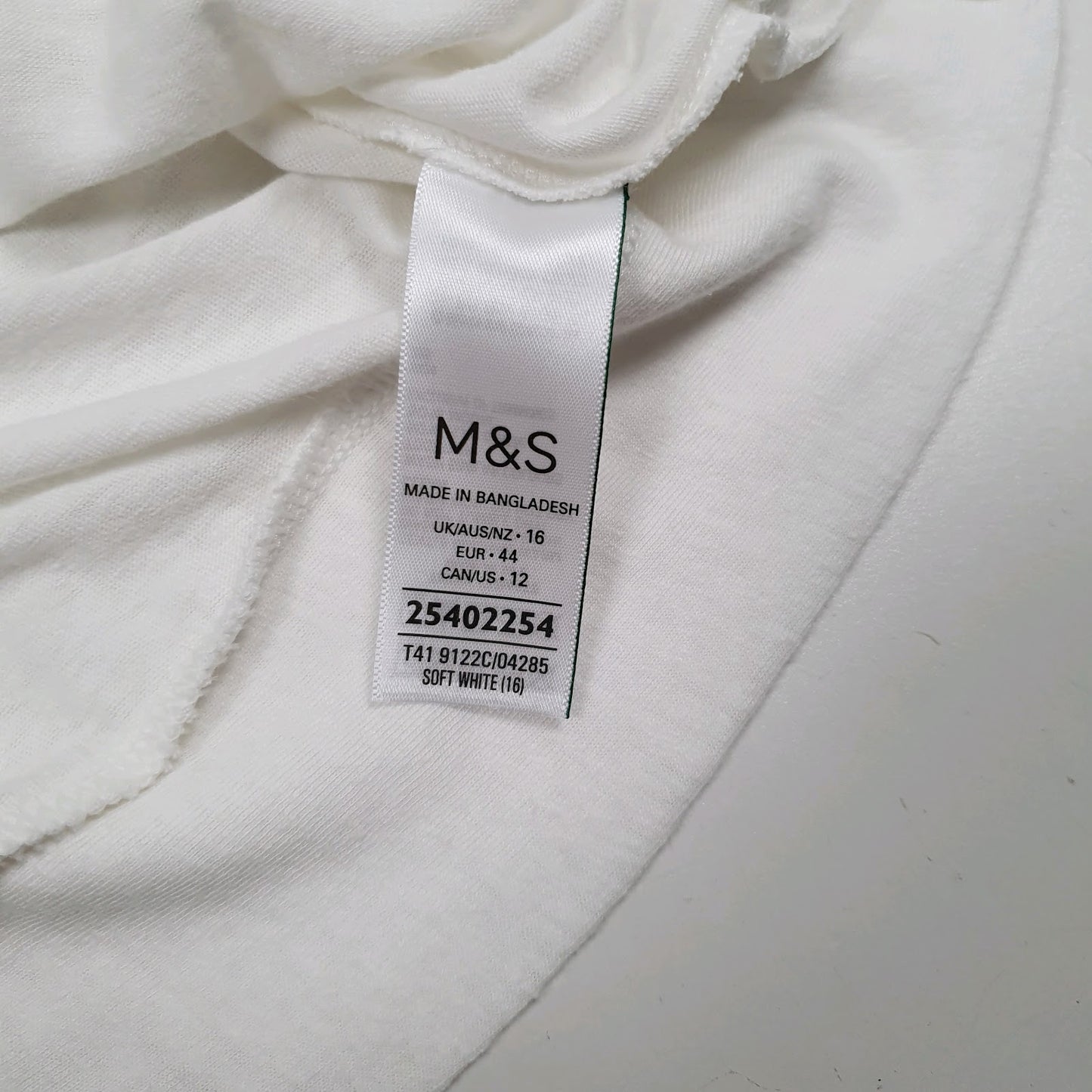 Womens White M&S   T Shirt