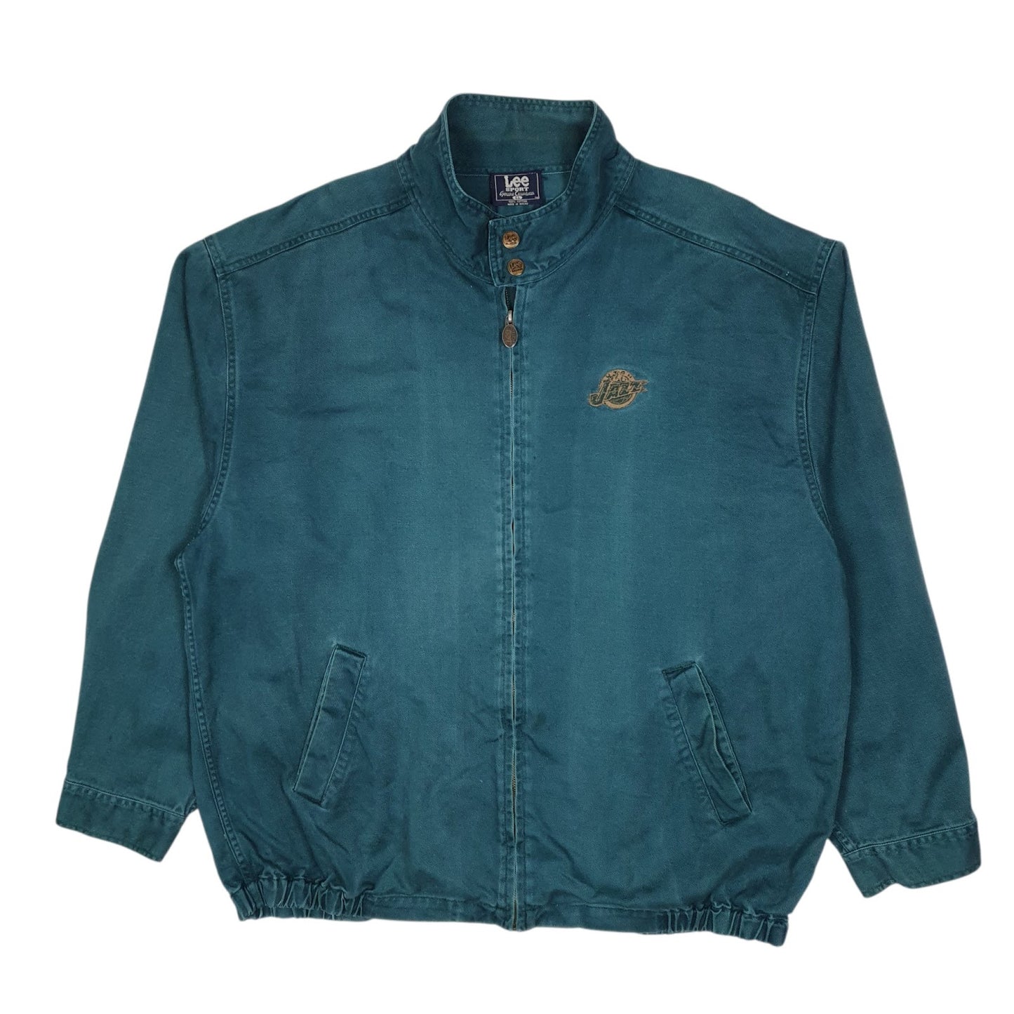 Mens Blue Lee Vintage 90s Utah Jazz NBA Basketball  Coat
