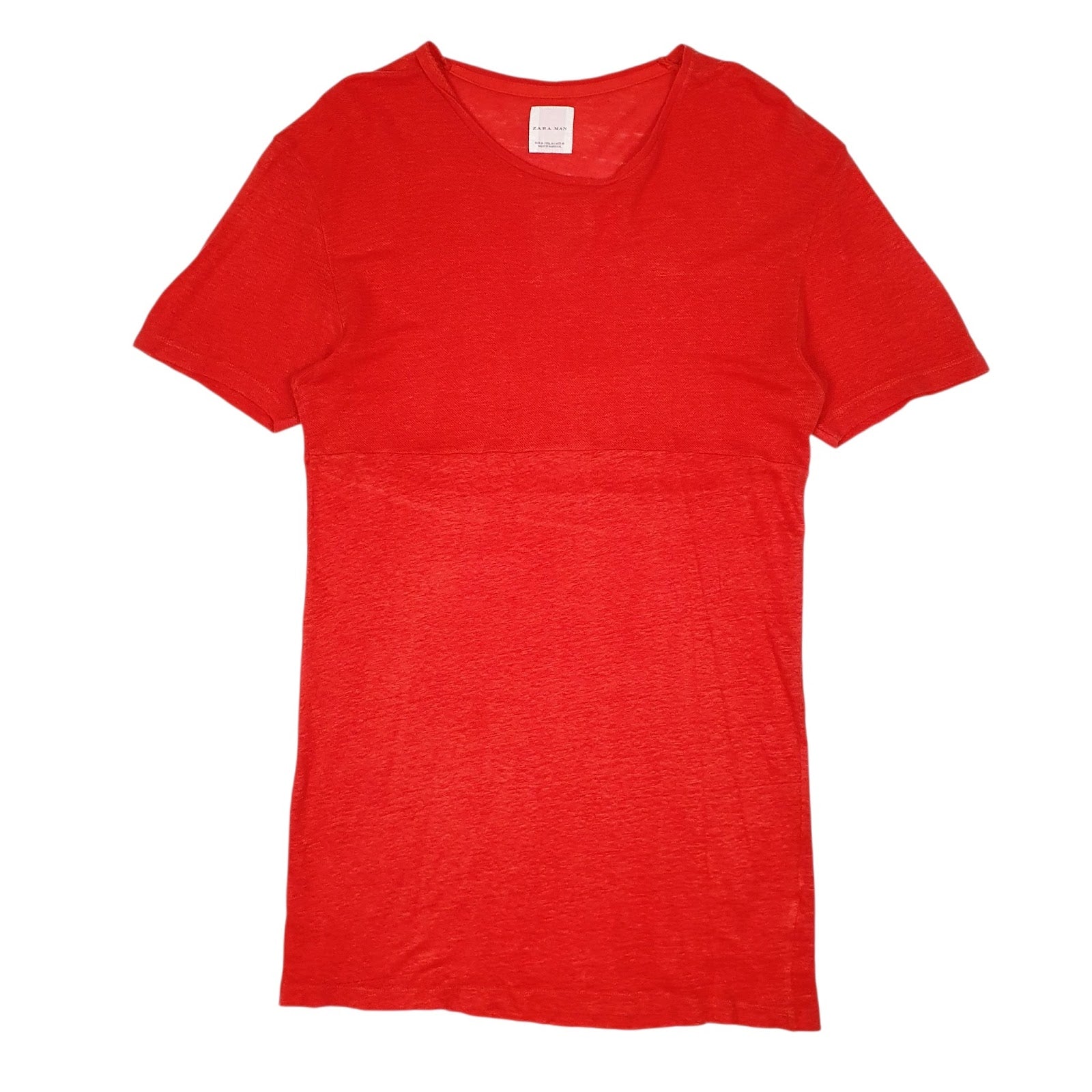 Mens Red Zara  Short Sleeve T Shirt