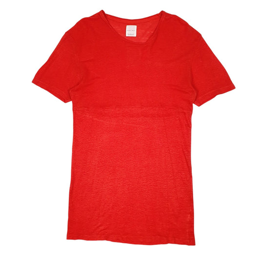 Mens Red Zara  Short Sleeve T Shirt