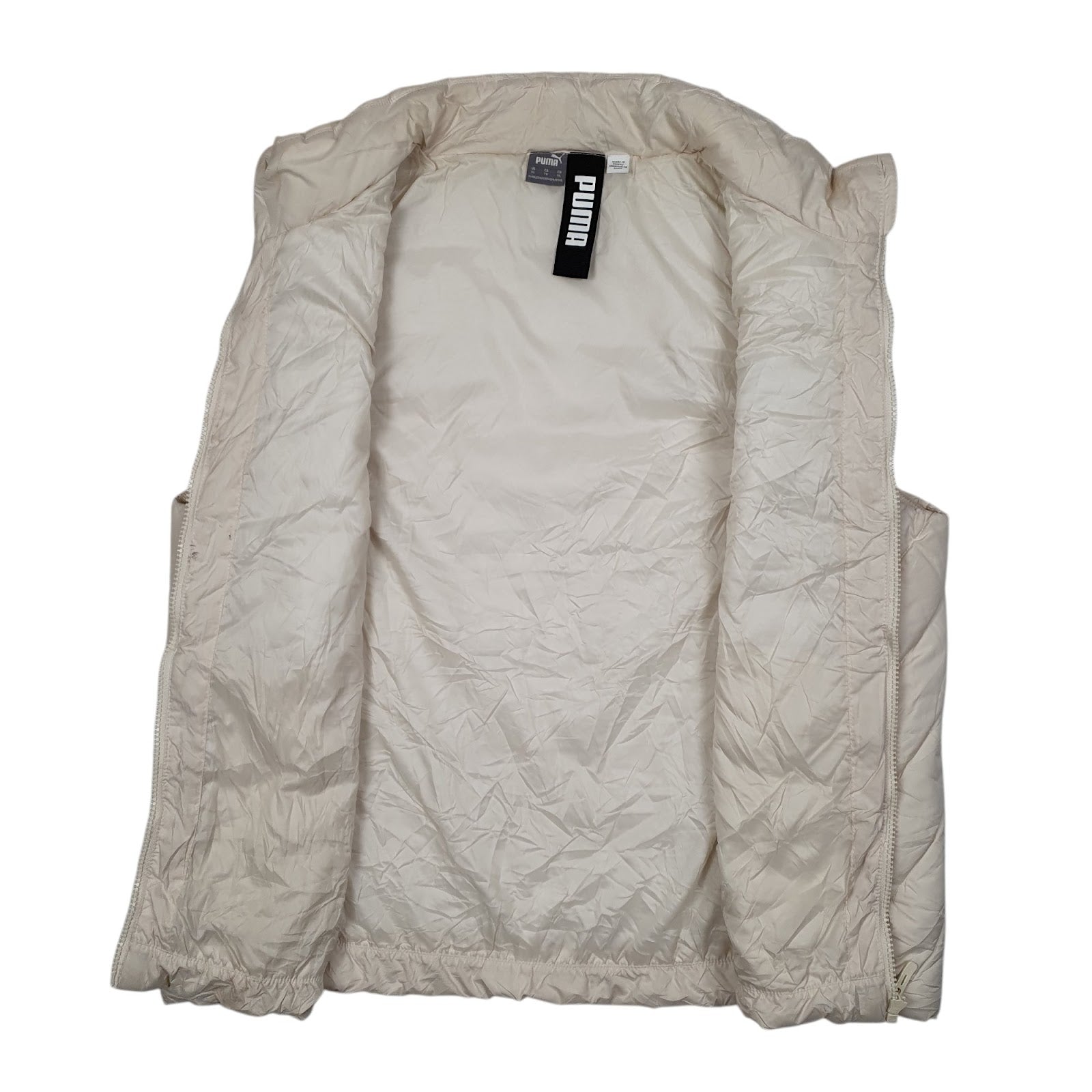 Womens Cream Puma Gilet Vest Bodywarmer  Coat