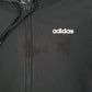 Mens Black Adidas Hoodie Full Zip Jumper