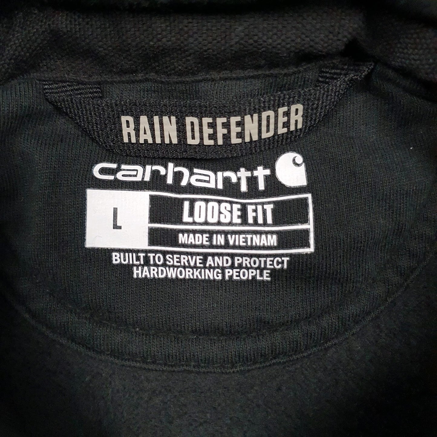 Mens Black Carhartt  Hoodie Jumper