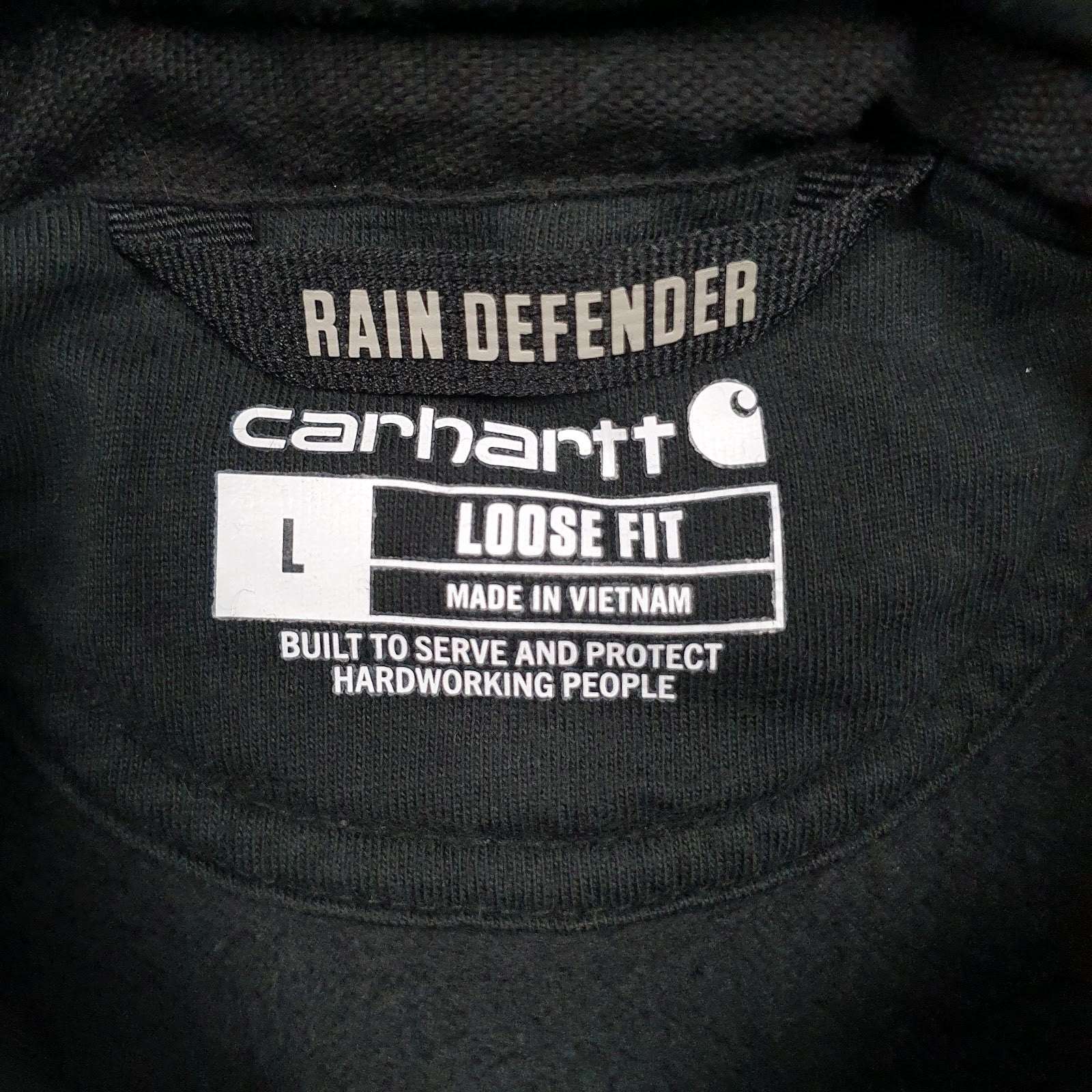 Mens Black Carhartt  Hoodie Jumper