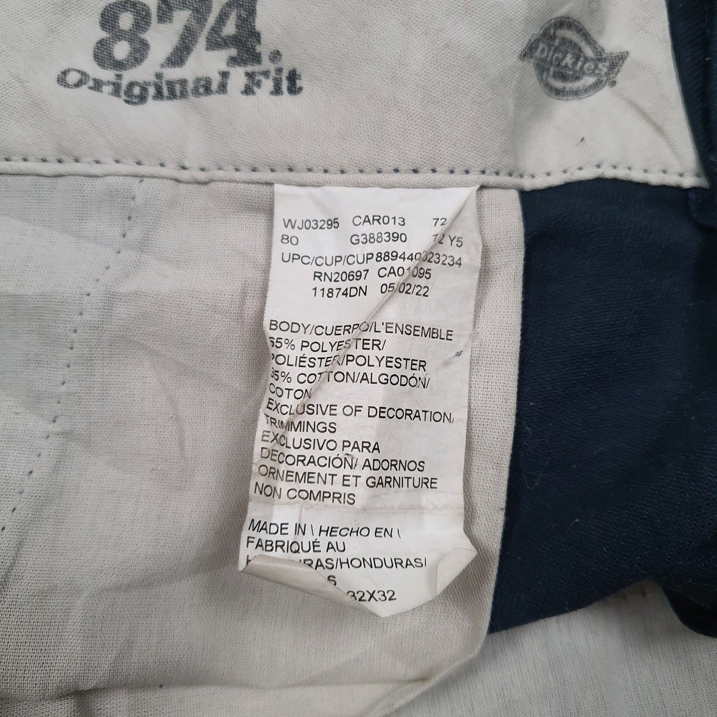 Mens Black Dickies 874  Trousers