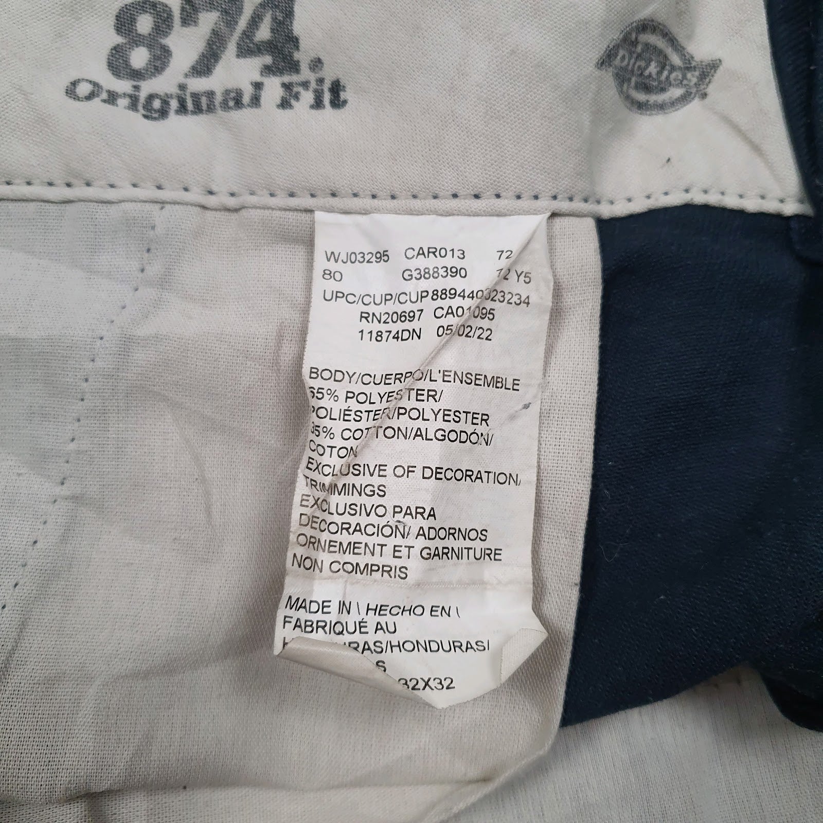 Mens Black Dickies 874  Trousers