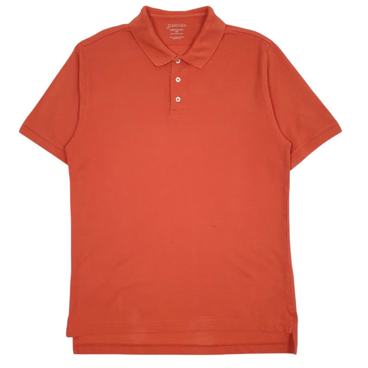 Mens Orange St Johns Bay  Short Sleeve Polo Shirt