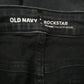 Womens Grey Old Navy Embroidered Distressed  Jeans