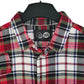 Mens Red Cheap Monday Plaid Flannel  Shirt