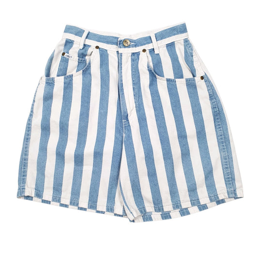 Womens Blue Chic Vintage Made In U.S.A Chino Shorts