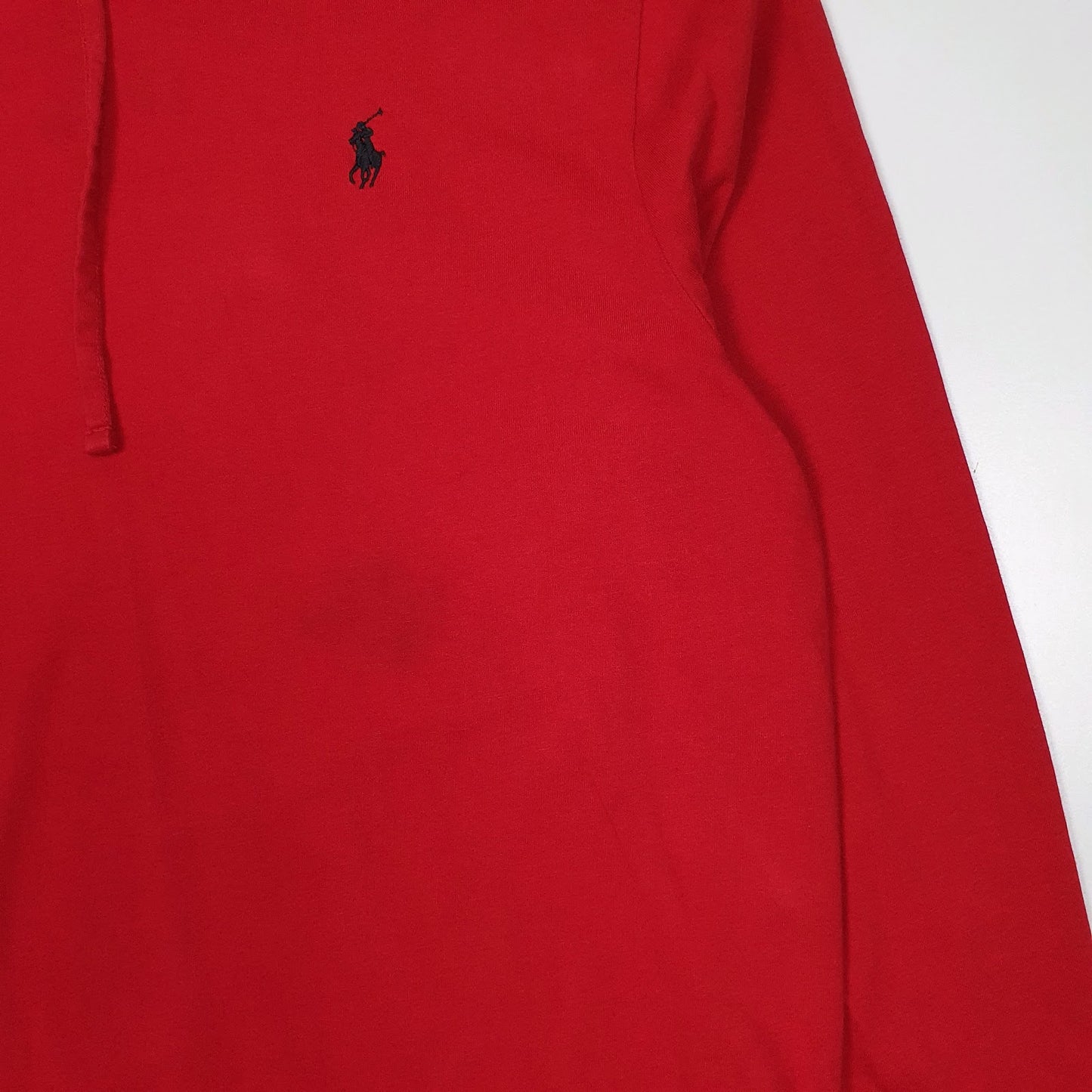 Mens Red Polo Ralph Lauren Hoodie  T Shirt