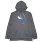 Mens Grey Adidas NBA Charlotte Hornets Climawarm Lightweight Hoodie Jumper