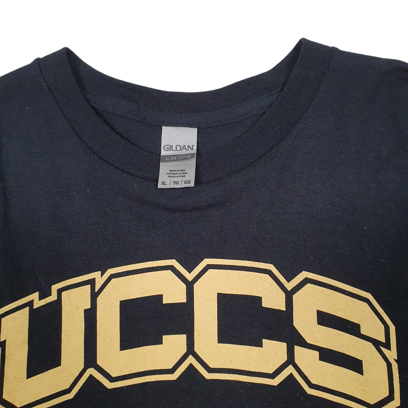 Mens Black Gildan UCCS Black Out  T Shirt