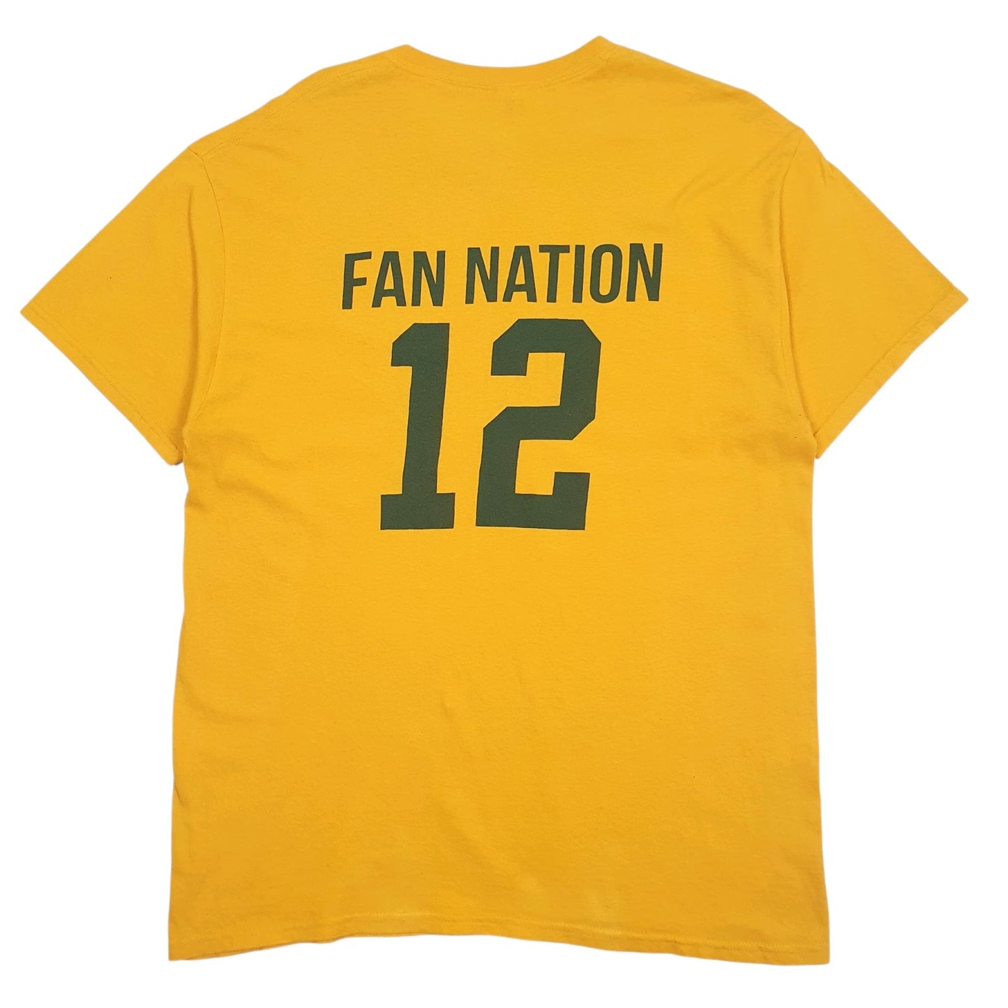 Mens Yellow Gildan The Fan  T Shirt