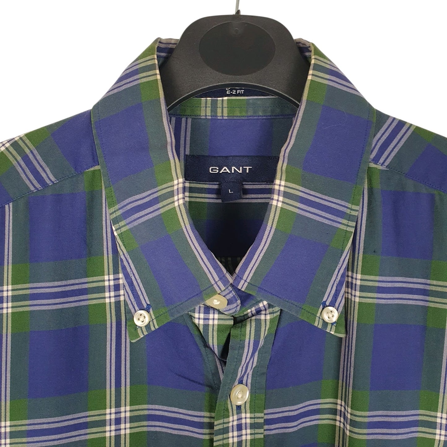 Mens Navy GANT Burlington Twill  Shirt