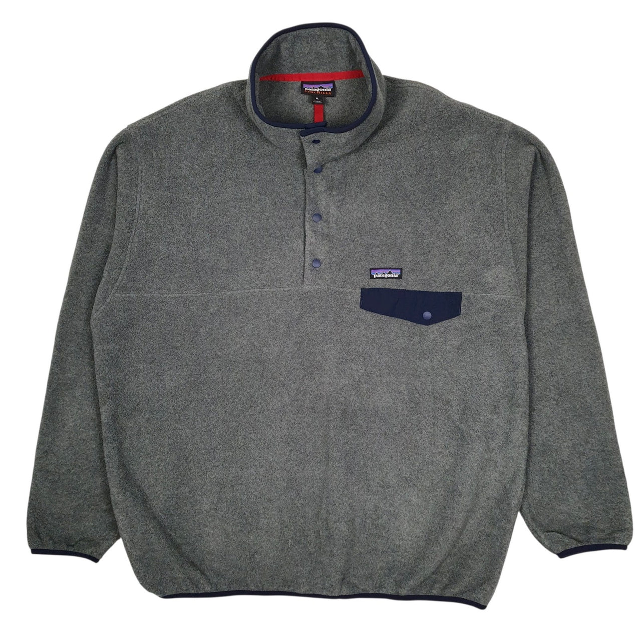 Mens Grey Patagonia Synchilla Quarter Zip Jumper