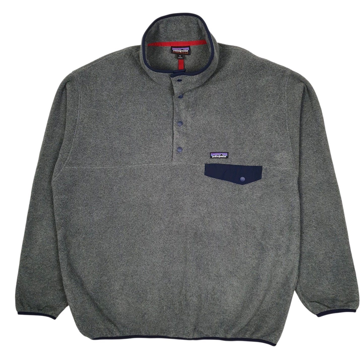 Mens Grey Patagonia Synchilla Quarter Zip Jumper