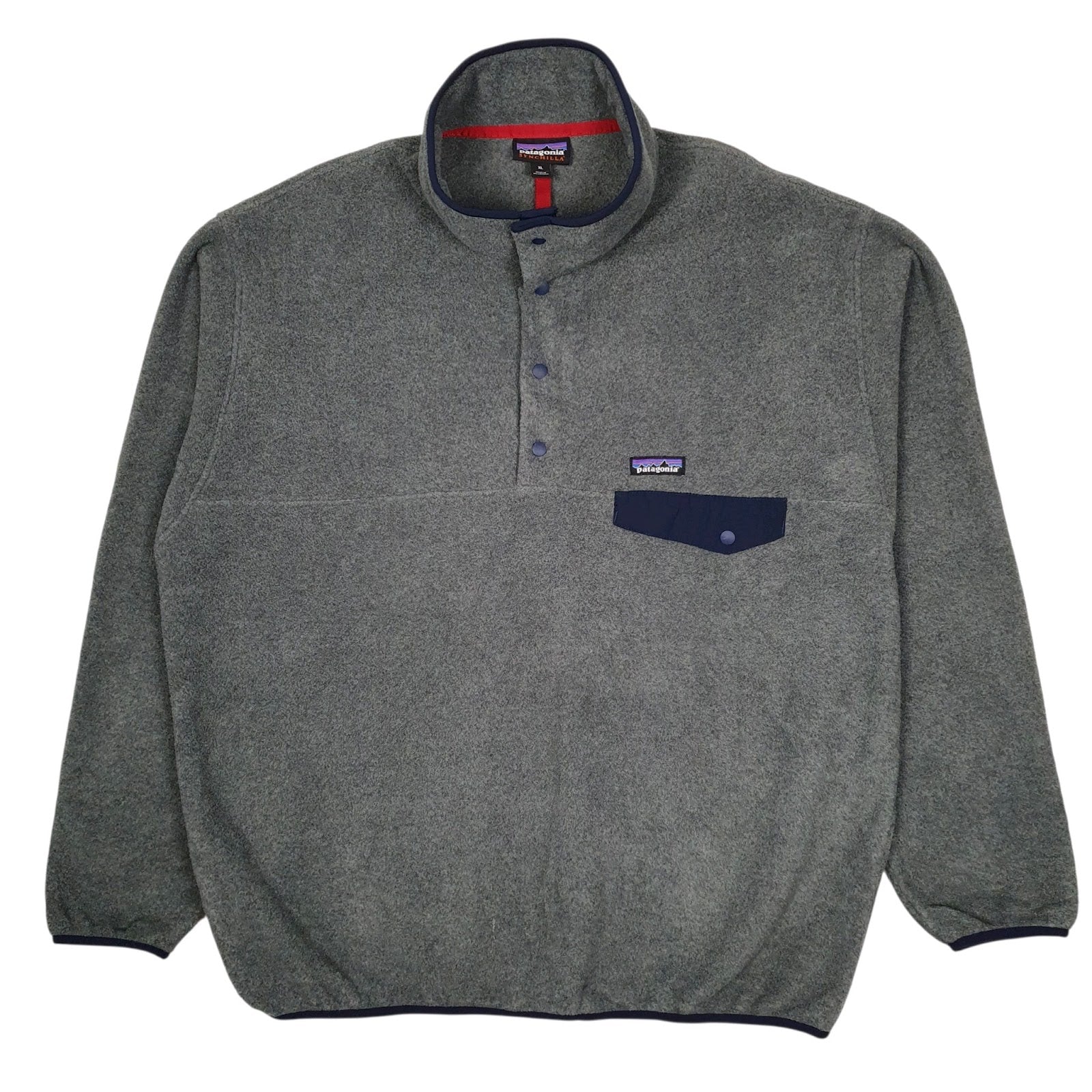 Mens Grey Patagonia Synchilla Quarter Zip Jumper