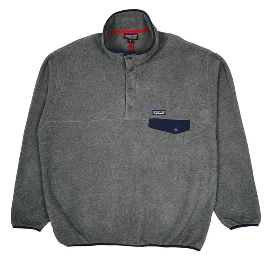 Mens Grey Patagonia Synchilla Quarter Zip Jumper