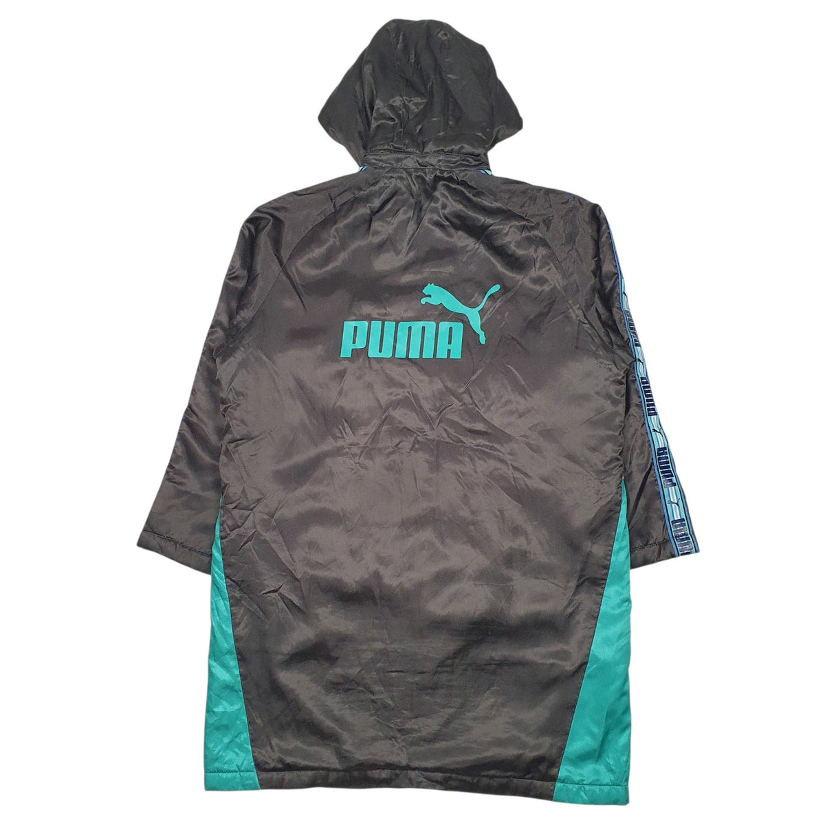 Mens Grey Puma Longline Fleece Lined  Coat