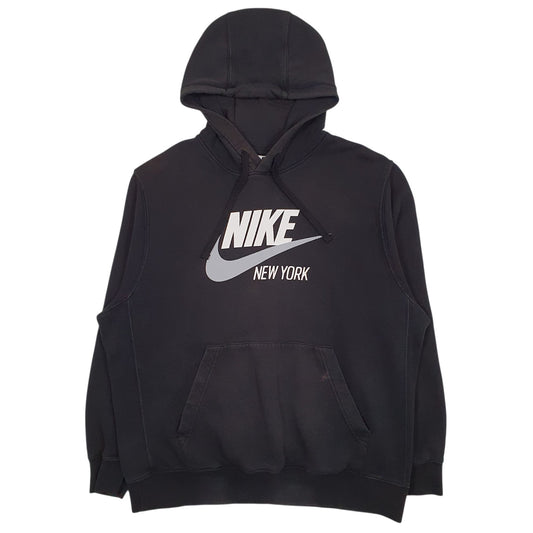 Mens Grey Nike Spellout Hoodie Jumper