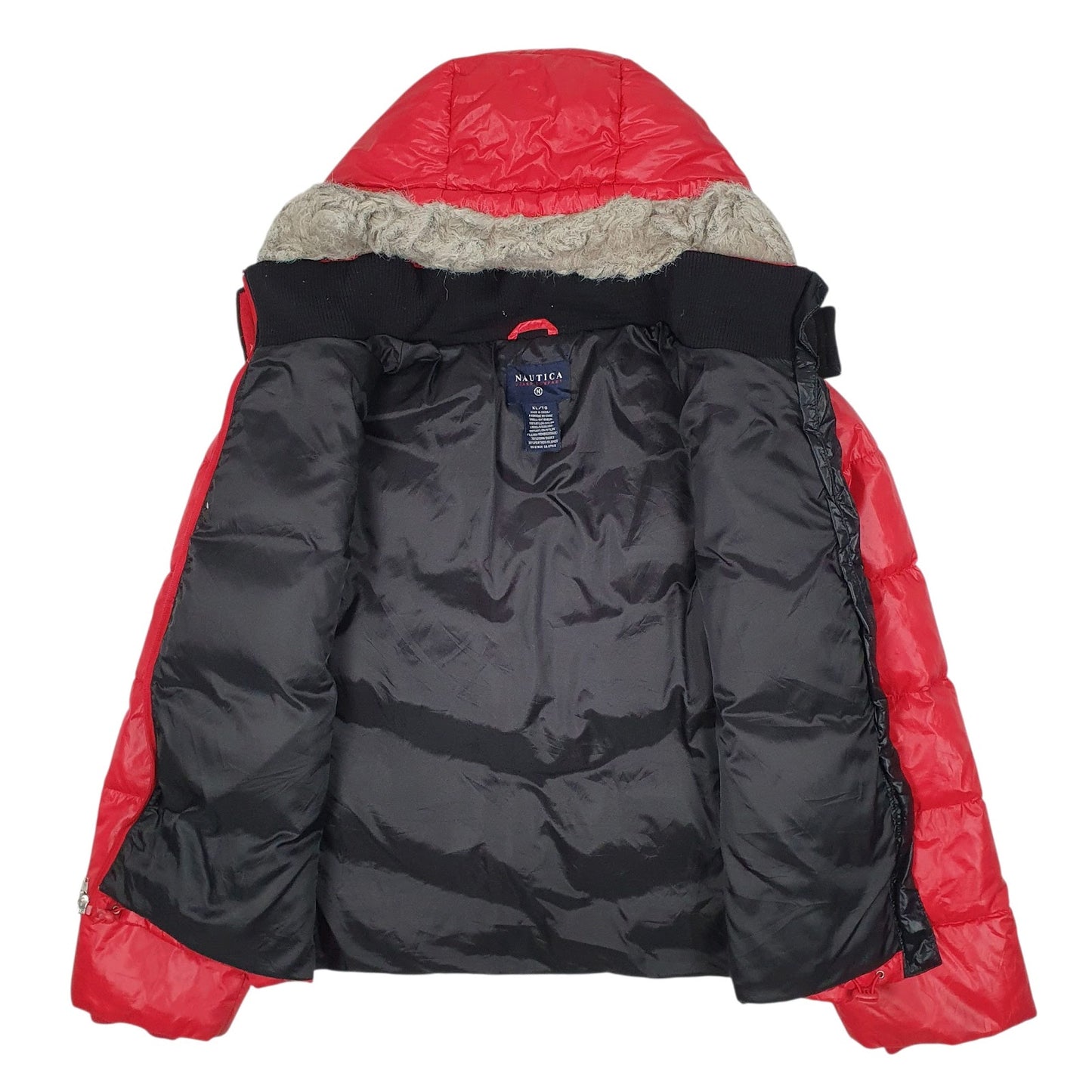 Womens Red Nautica Hooded  Coat
