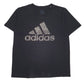 Mens Black Adidas Spellout Short Sleeve T Shirt