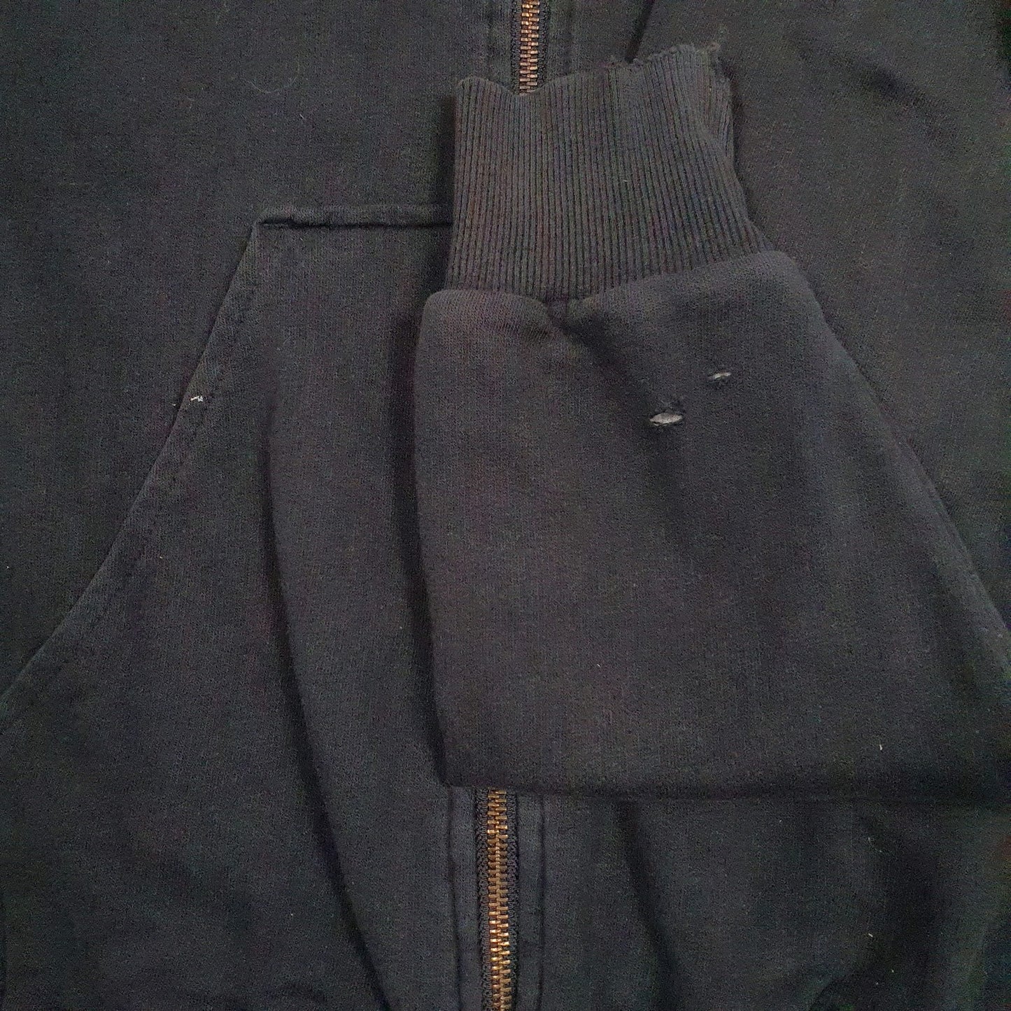 Mens Black Dickies  Full Zip Jumper