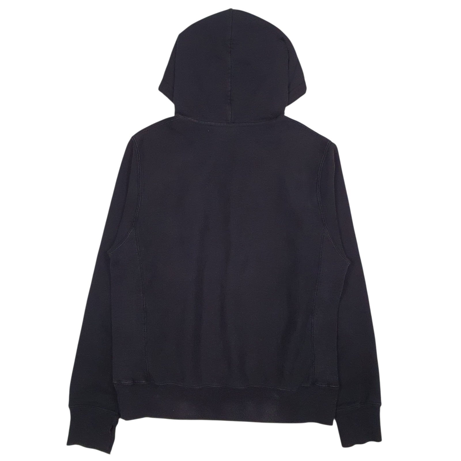 Mens Black Champion Reverse Weave Spellout Hoodie Jumper