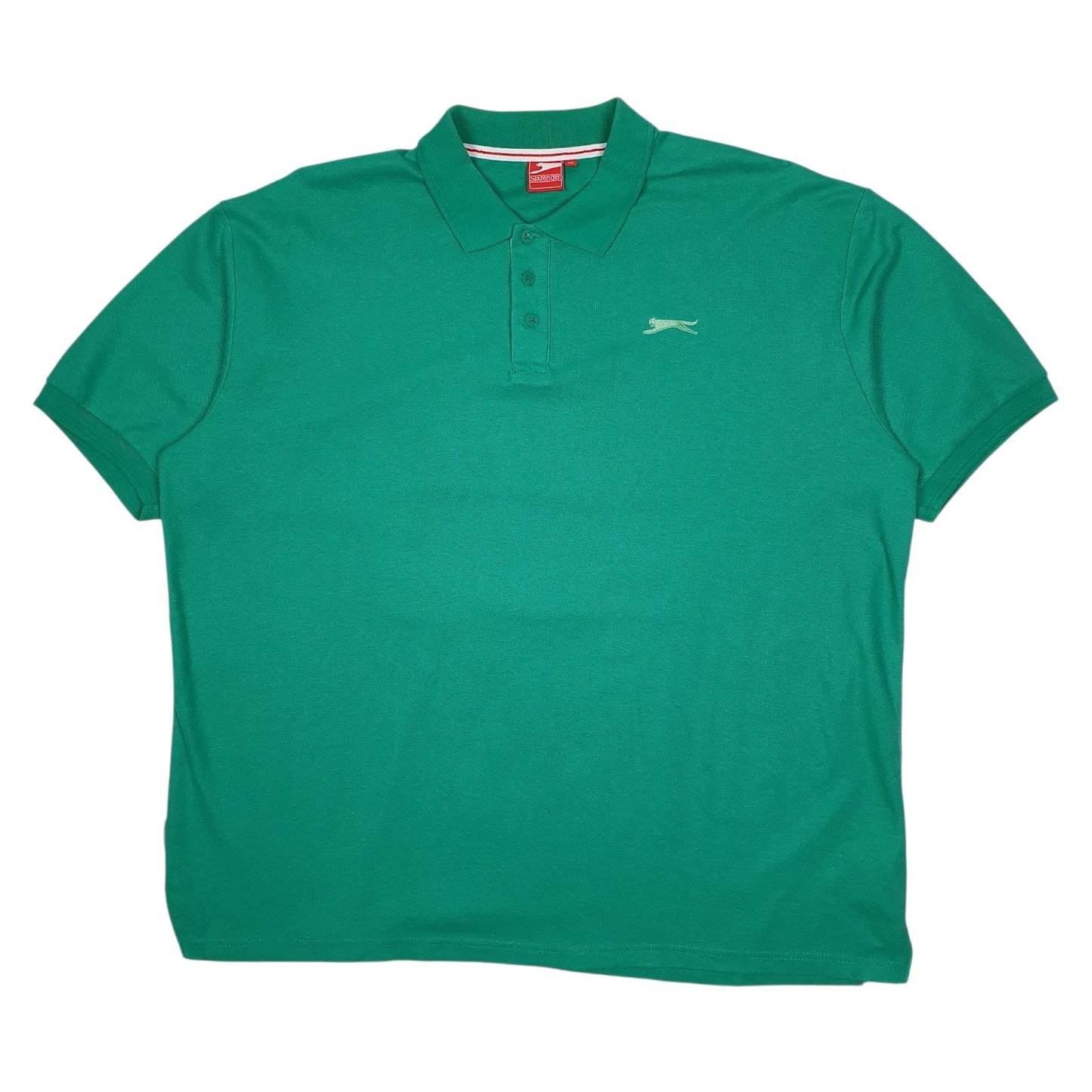 Mens Green Slazenger  Short Sleeve Polo Shirt