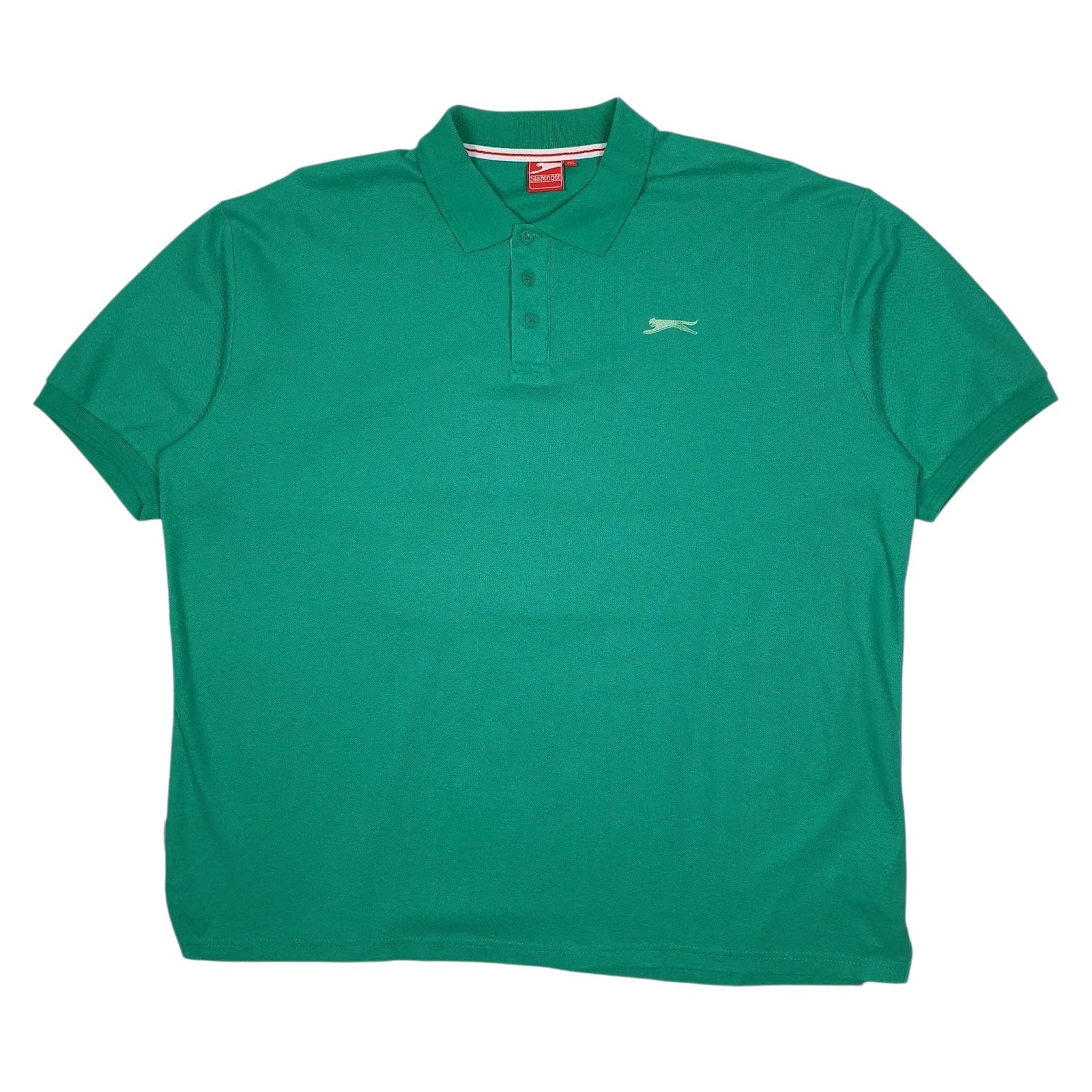 Mens Green Slazenger  Short Sleeve Polo Shirt