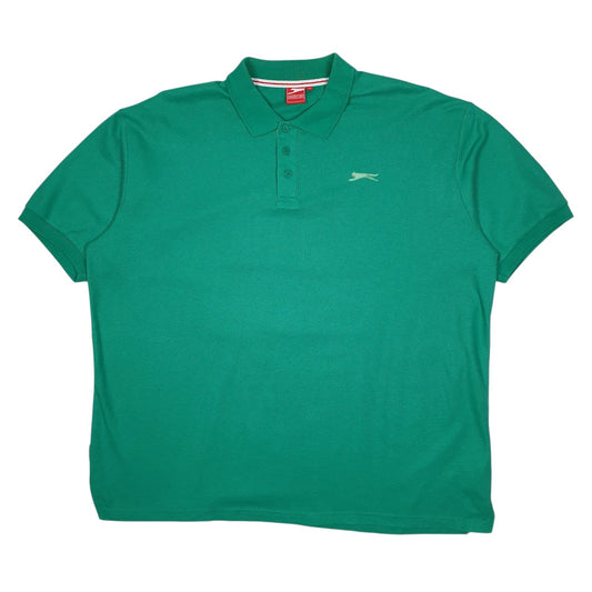 Mens Green Slazenger  Short Sleeve Polo Shirt