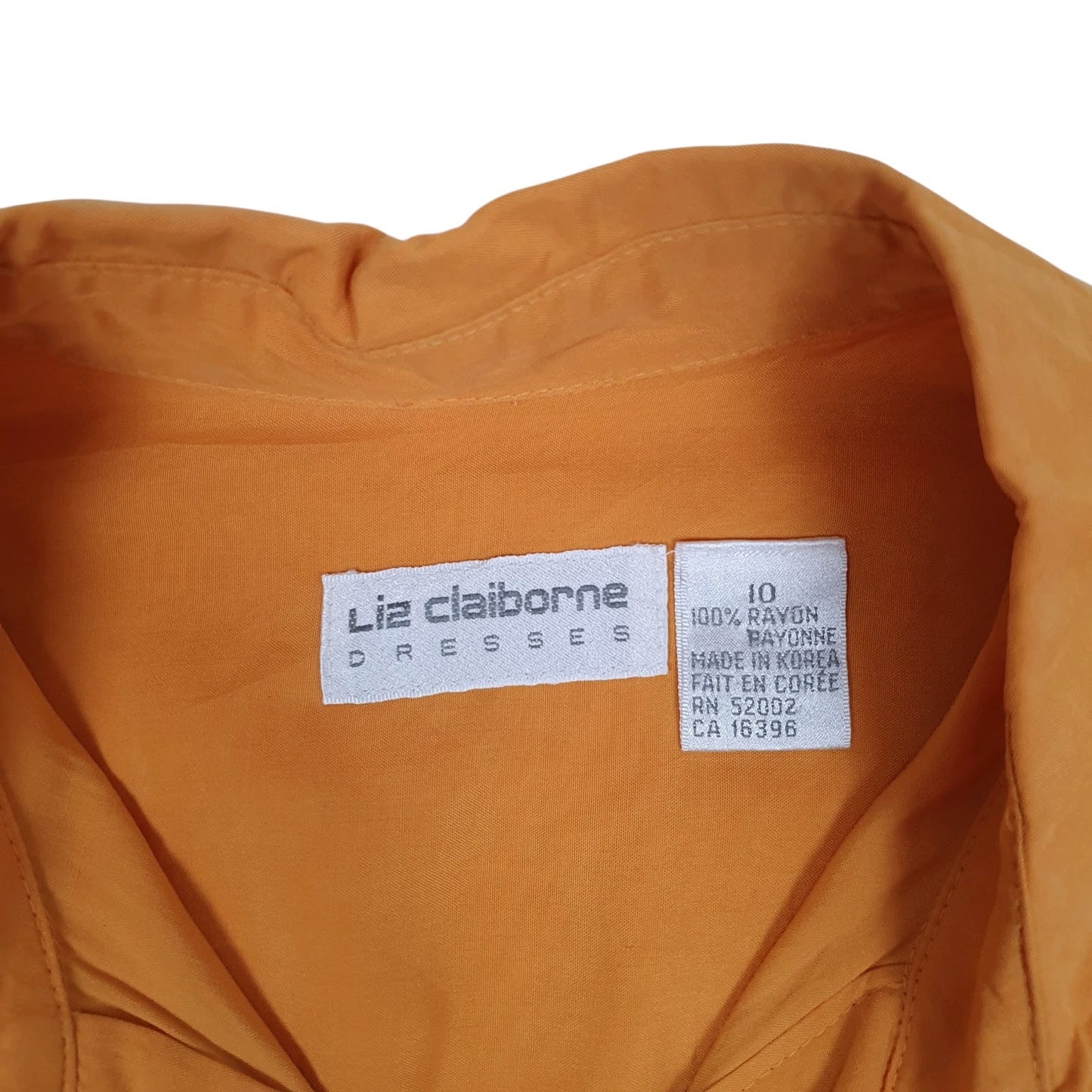 Womens Orange Liz Claiborne   Dress