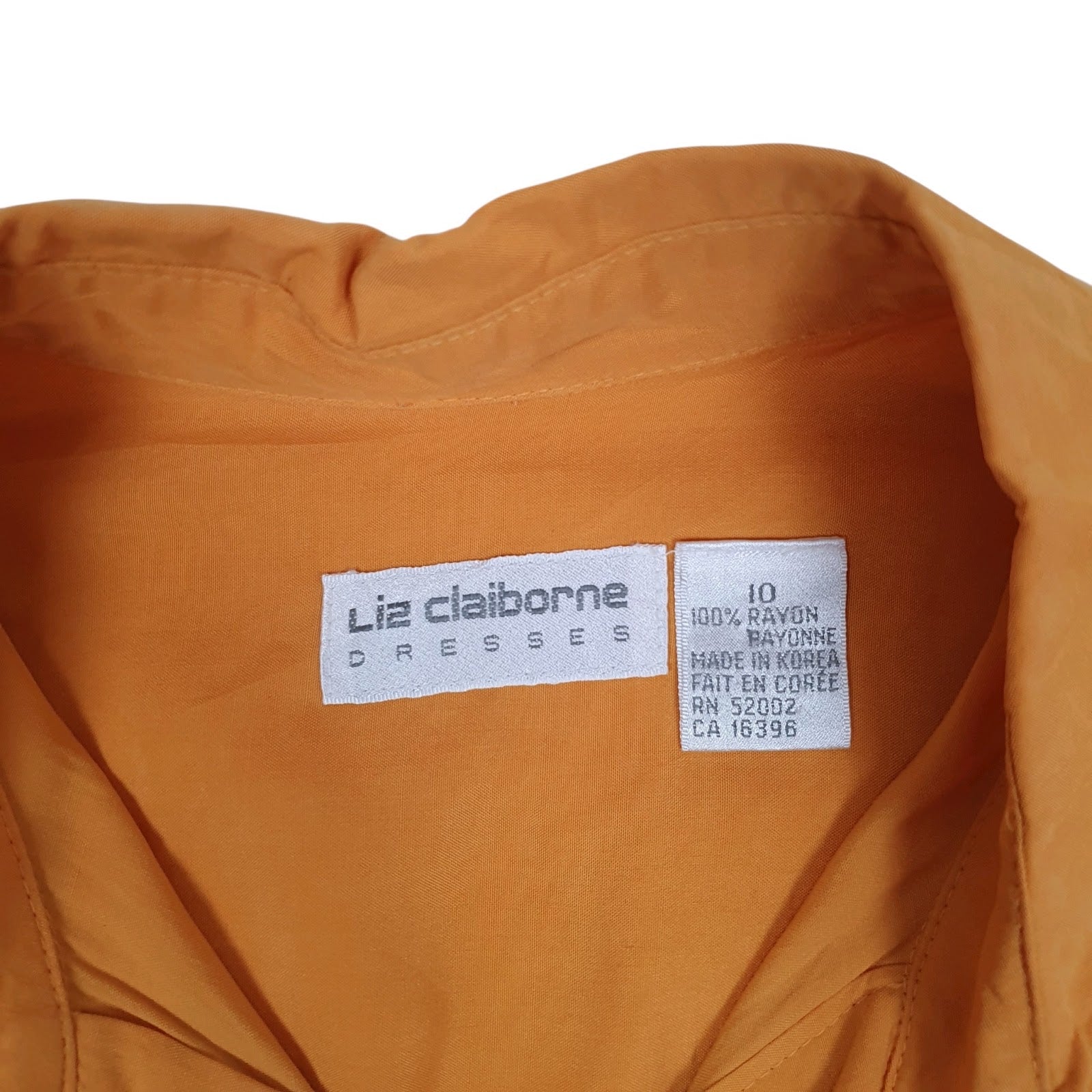 Womens Orange Liz Claiborne   Dress