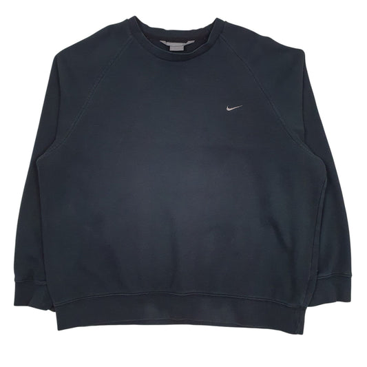 Mens Black Nike Vintage 00s Crewneck Jumper