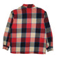 Mens Red Wrangler Sherpa Lined Plaid Workwear  Coat