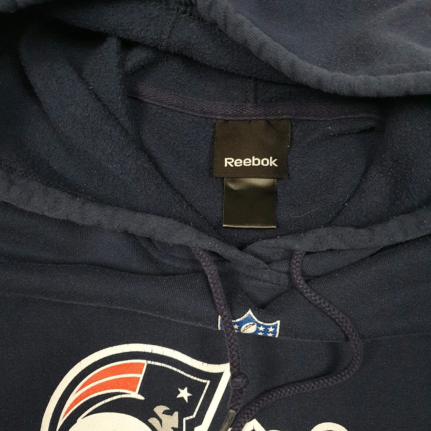 Mens Navy Reebok New England Patriots NFL Hoodie Jumper