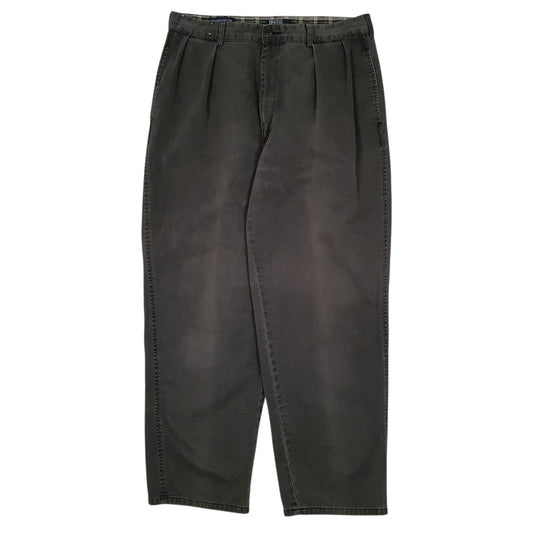 Mens Grey Polo Ralph Lauren Classic Golf Pant Vintage 80s Made In USA Chino Trousers