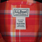 Mens Orange L.L.Bean Flannel  Shirt