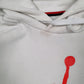 Mens White Nike Air Jordan Basketball Hoodie Jumper