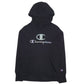 Mens Black Champion Spellout Hoodie Jumper
