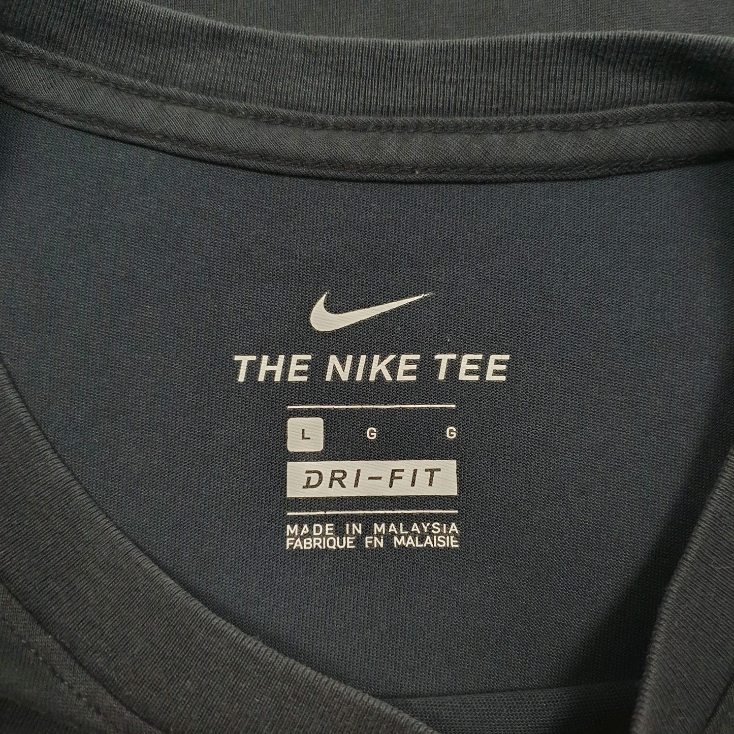 Mens Black Nike Dri-Fit  T Shirt