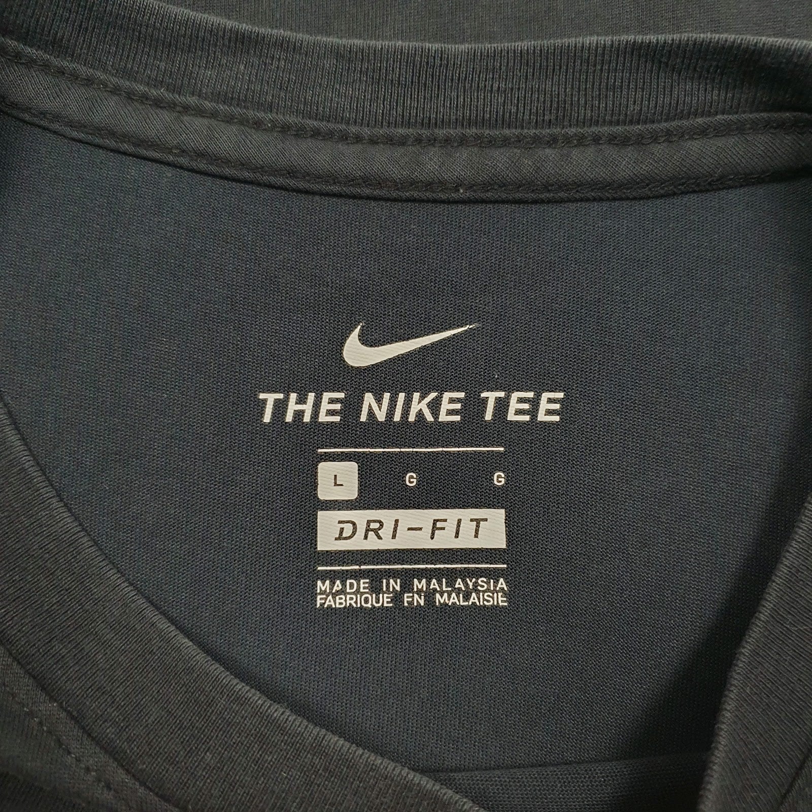Mens Black Nike Dri-Fit  T Shirt