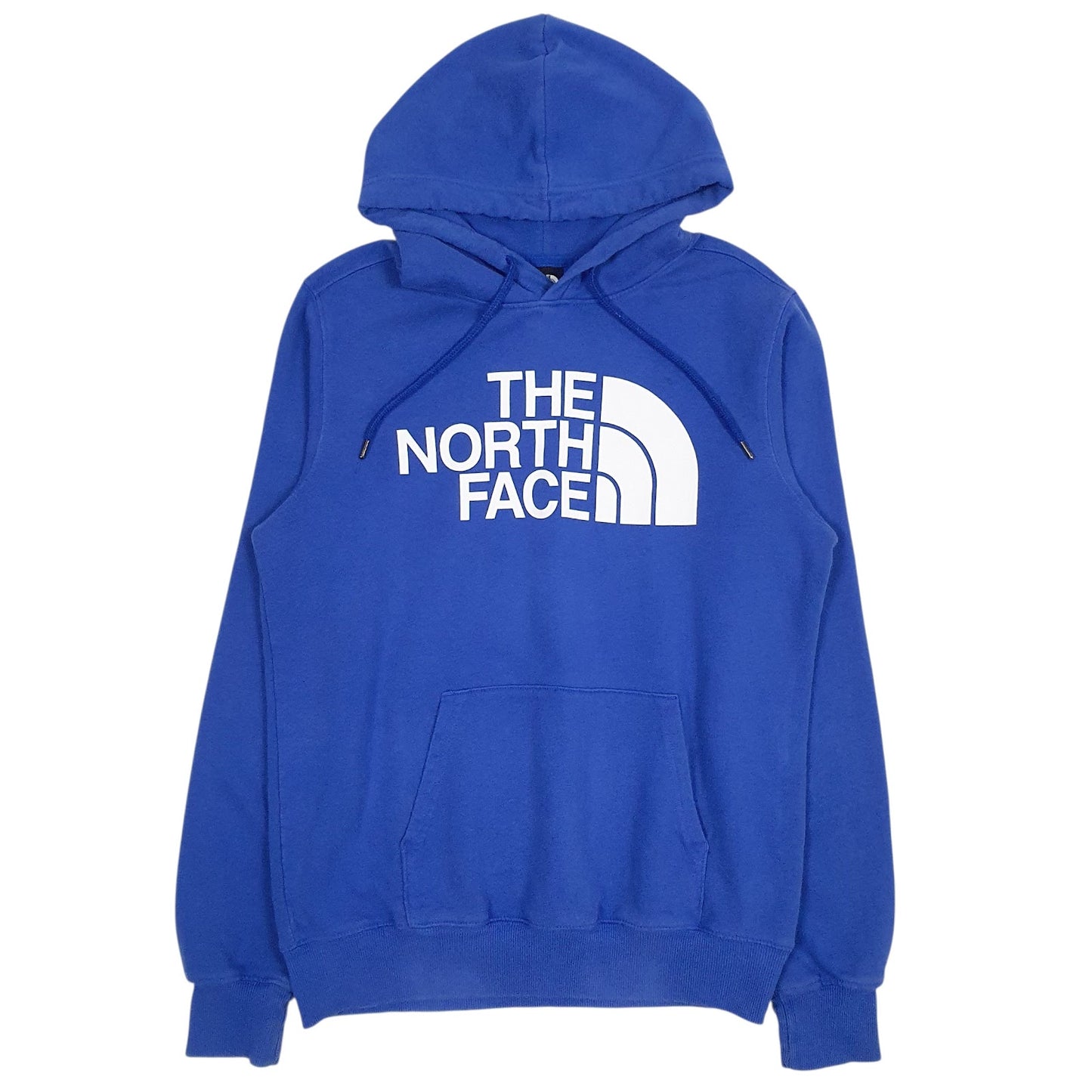 Mens Blue The North Face Spellout Hoodie Jumper