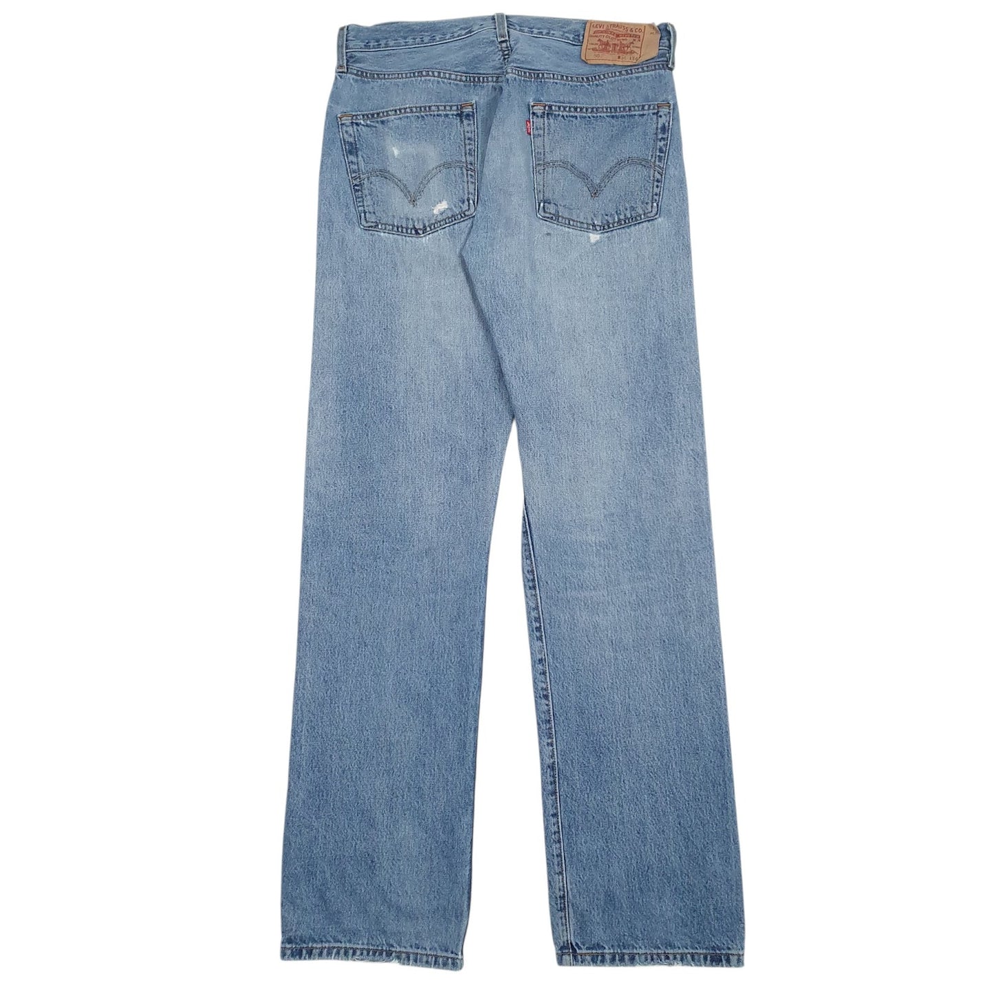 Mens Blue Levis Distressed  Jeans