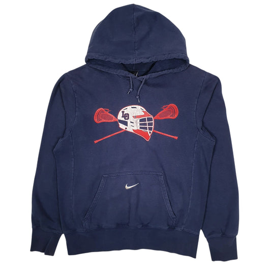 Mens Navy Nike Lacrosse Hoodie Jumper